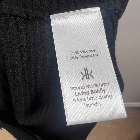 Krimson Klover Soothe Sweater Dress Size Small Black Comfy Travel Athleisure - Picture 10 of 11